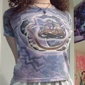 purple boho short sleeves tshirt